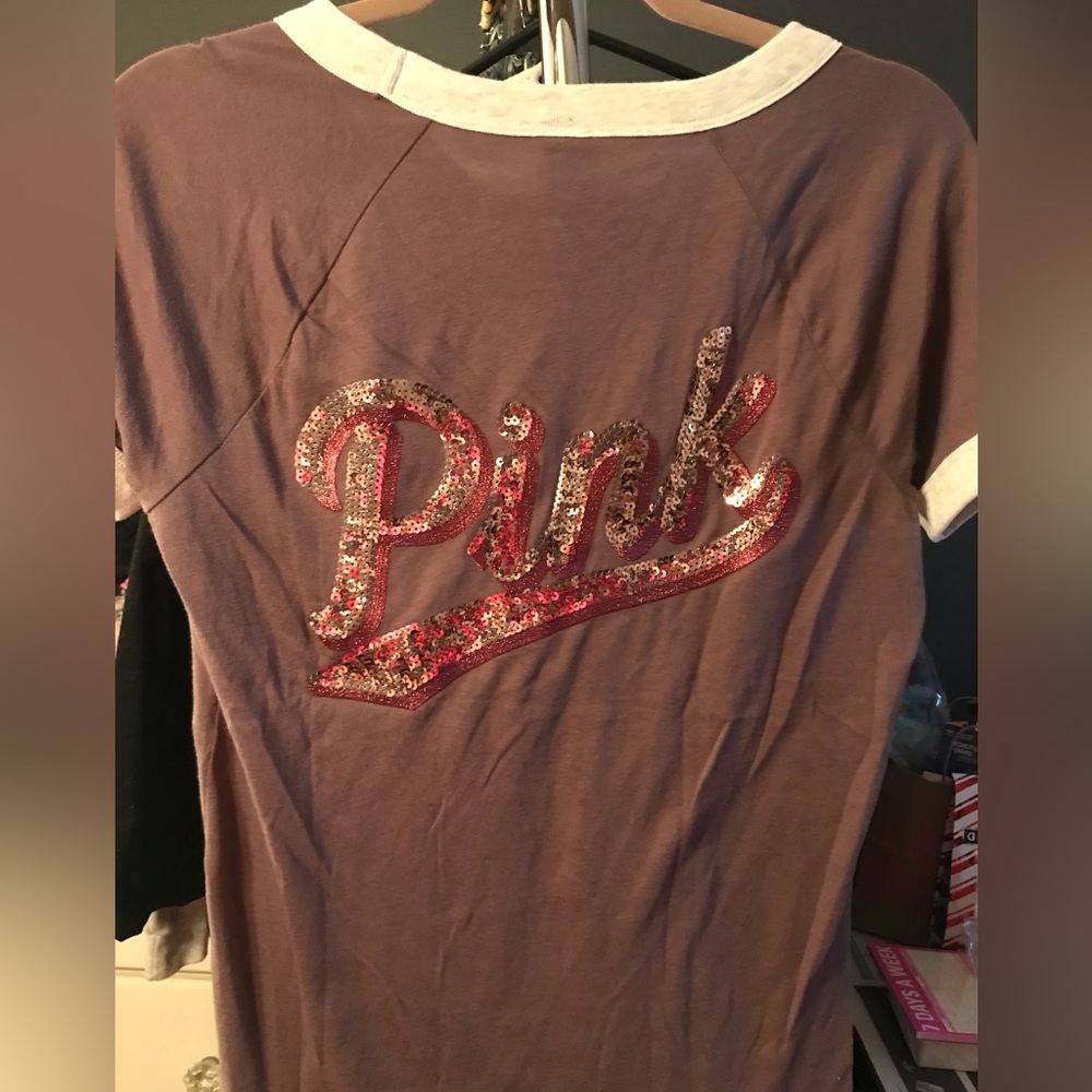 NWT PINK sequins top